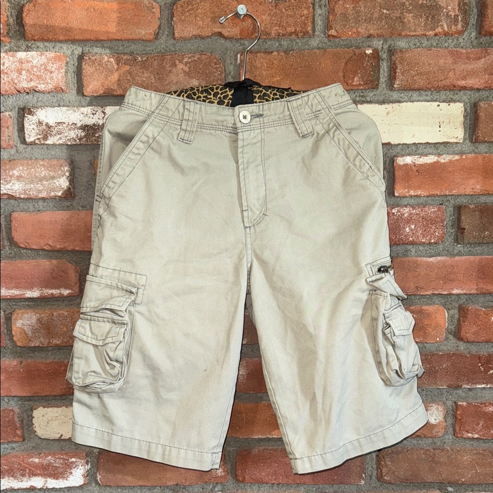 Men's Beige Cargo Shorts